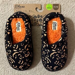 Dluxe by Dearfoams Halloween Glow in the Dark Kids House Slipper Size 11/12